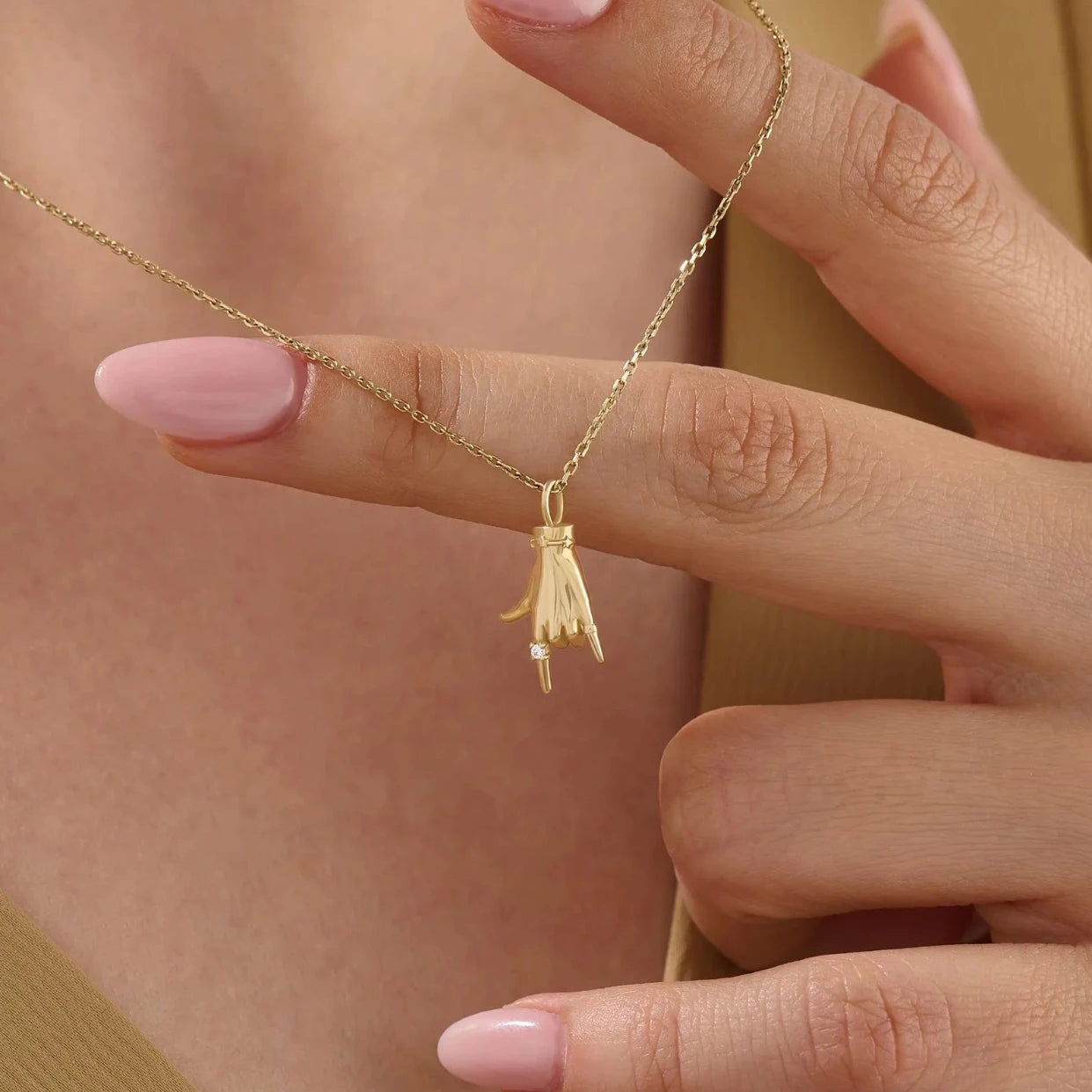Sign Language Charm Necklace