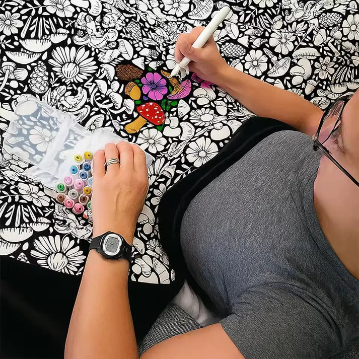 Washable Coloring Blanket