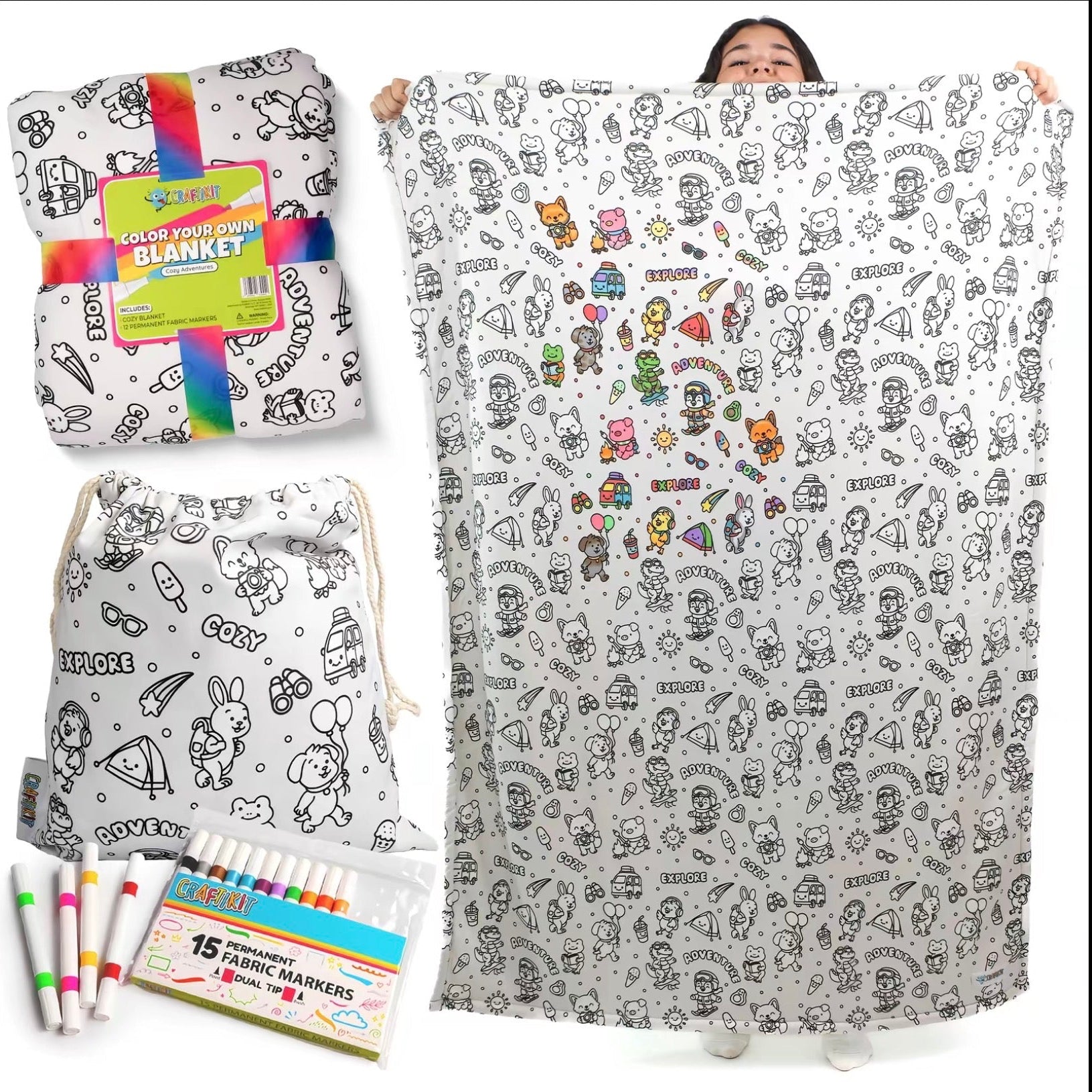 Washable Coloring Blanket